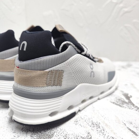 New On Cloudnova White Pearl Cloudtec Running Shoes Women's Size - Picture 5 of 9